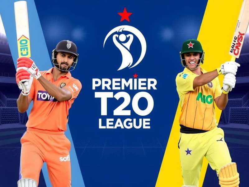 Premier T20 League - Where Cricket Legends Are Made Premier T20 League Game Banner